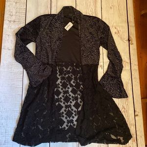 New Cruel Girl Sparkly Lace Belle Sleeved Cardigan